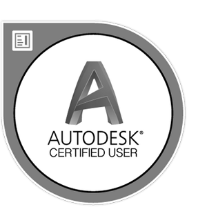 Autodesk AutoCAD Certified User Badge