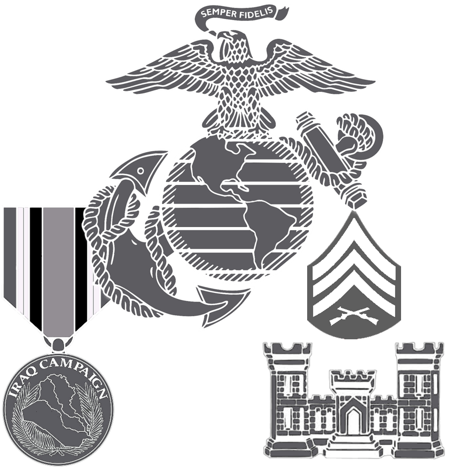 USMC EGA | Iraq Campaign Medal | Engineer Castle